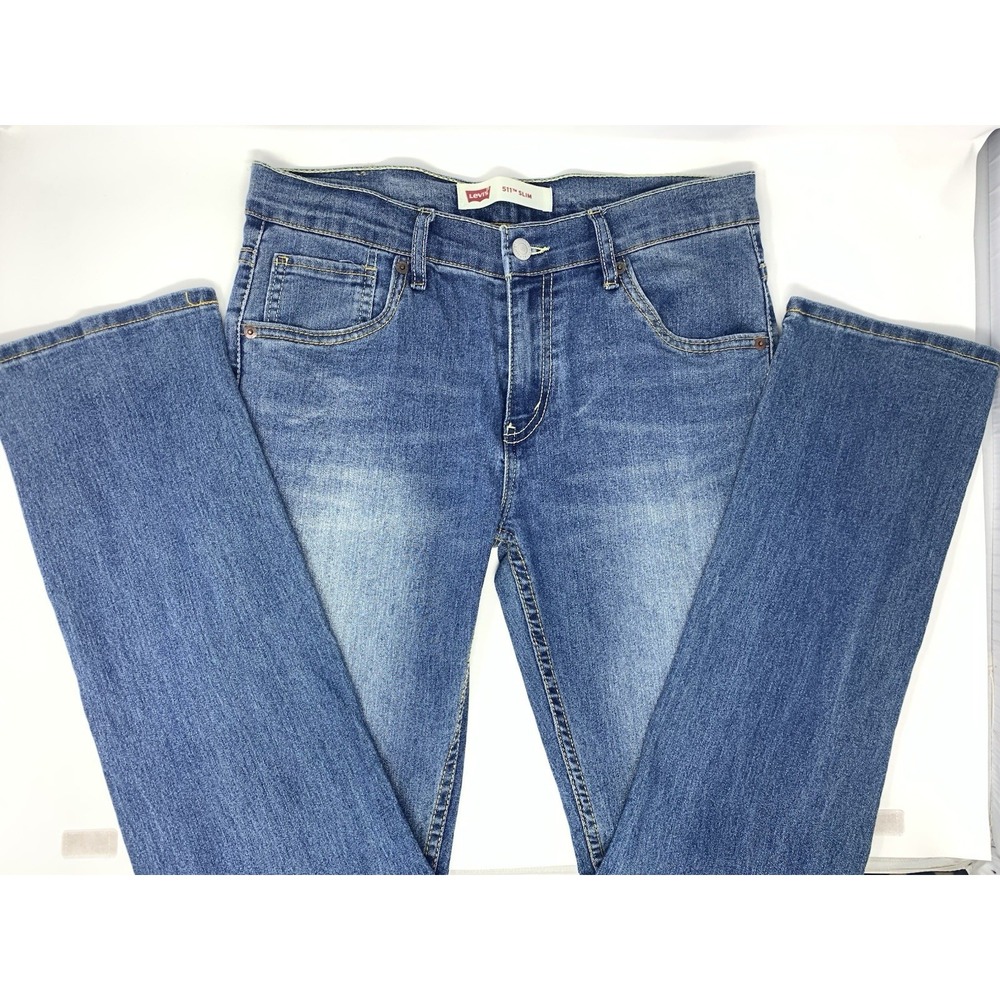 Levi's 511 Slim Straight Leg Boy's‎ Blue Jeans Size 16  Regular